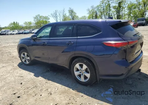 2021 Toyota Highlander L z USA, uszkodzony, nr VIN 5TDCZRBHXMS066424